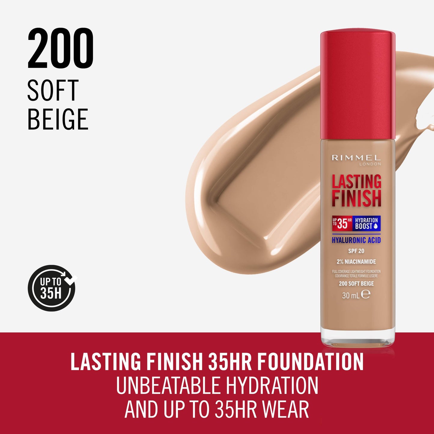 Rimmel Lasting Finish 35HR Foundation - Full Coverage 30ml