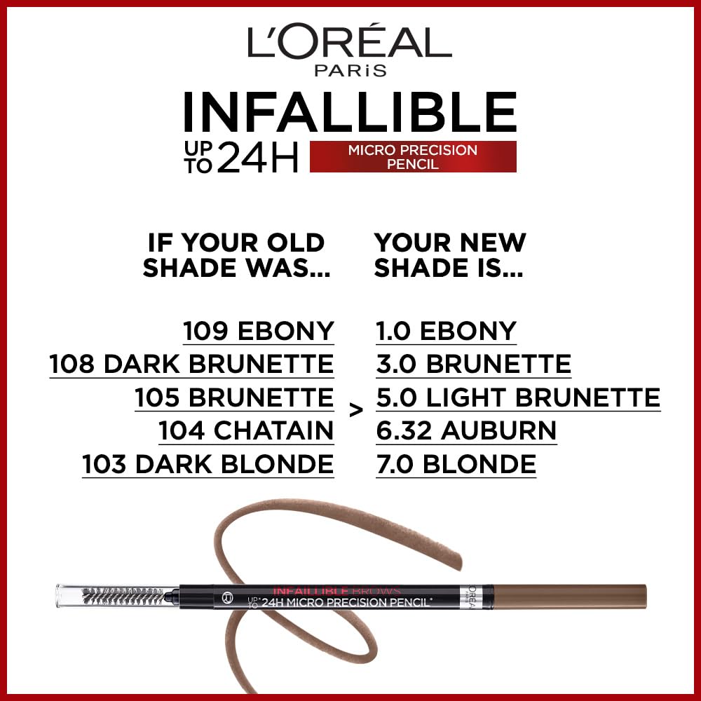L'Oreal Paris Brow Artist Skinny Definer Precision Retractable Brow Pencil 3.0 Brunette